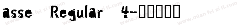 asse Regular 4字体转换